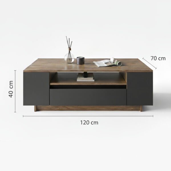 Mesa de centro Kevin Negro y Gales